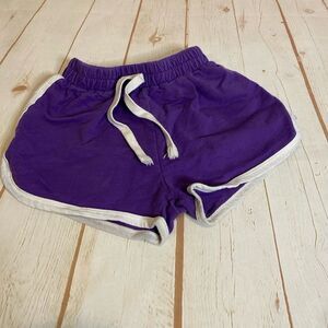 Girls Basic Purple Dolphin Cut Shorts